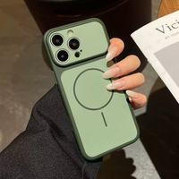 Casing Ponsel Magnetik Warna Asli Matte Frosted untuk iPhone 18 Pro Max 17 16 15, Pelindung Lensa Anti Benturan, Penutup Belakang
