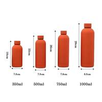 Bouteilles d'eau isothermes en acier inoxydable à double paroi avec logo personnalisé, gourdes de sport, thermos