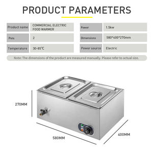 Équipement électrique commercial <span class=keywords><strong>de</strong></span> chauffage <span class=keywords><strong>de</strong></span> <span class=keywords><strong>charcuterie</strong></span> <span class=keywords><strong>de</strong></span> restaurant <span class=keywords><strong>de</strong></span> chauffe-plats <span class=keywords><strong>de</strong></span> Bain Marie utilisé dans les hôtels <span class=keywords><strong>de</strong></span> restauration rapide - Product Image 6