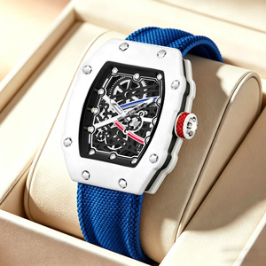 <span class=keywords><strong>Orologio</strong></span> da Uomo Ultra <span class=keywords><strong>Sottile</strong></span> in Nylon, Forma Cilindrica, Casual, Luminoso, Impermeabile, al Quarzo - Product Image 1