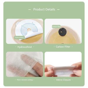 كيس فغر طبي عالي الجودة من قطعة واحدة مستهلك كيس فغر القولون مع إغلاق فيلكرو توريد المصنع - Product Image 3