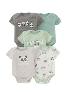 신생아 여름용 순면 유아 잠옷 롬퍼 5종 세트 - Product Image 4