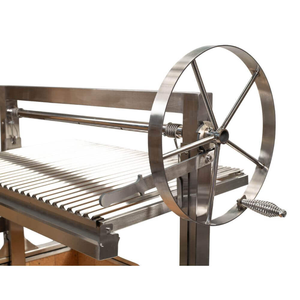 Parrilla de Acero Inoxidable Santa Maria con Altura Ajustable y Carrito Portátil para Barbacoa al Aire Libre y Uso Doméstico con Carbón - Product Image 5