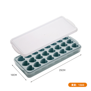 Gran oferta hogar DIY silicona cubo de hielo casero con tapa 24 rejilla gránulos de hielo molde de fondo suave garra de gato modelo de hielo en forma de corazón - Product Image 5