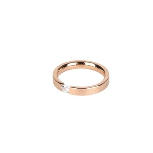Anelli Yunlay in Acciaio Inossidabile Sottile ed Elegante per Uomo e Donna, 4MM con Zirconi, Impermeabili, Gioielli per Matrimonio e Feste, Regalo per Coppie - Product Image 3