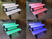 Table de bar PE durable à LED Conversion multicolore Comptoir Bar Bureau Motif Lumières Meubles Article chaud pour le divertissement à domicile