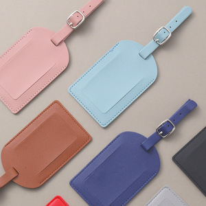 Zonyin PU Leather Luggage Tag Luxury <b>Suitcase</b> Boarding Pass Tag Portable Travel Identity Label Bag Charm for Travel - Product Image 3