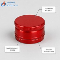 Capuchon en aluminium Ropp pour bouteilles de vin, ouverture facile, qualité alimentaire, industriel, écologique, bouchon à vis