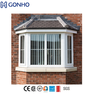 GONHO Cuisine <span class=keywords><strong>Baie</strong></span> Fenêtres Double Glaçure Style Européen <span class=keywords><strong>Baie</strong></span> Casement Bow Window Avec Grill Design - Product Image 2
