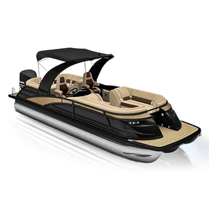 22ft Aluminum Pontoon Boat 12 Person Sport Series With Sport Arch and Engine for Fishing Party - Product Image 5