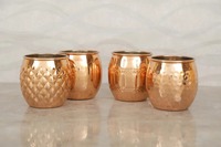 Mug en cuivre fait main par un fournisseur indien, doublure durable, léger, isolation thermique 24 heures, écologique, pour la maison et l'extérieur