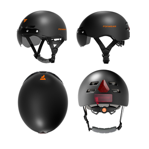Casque de vélo électrique avec caméra 1080P, commande vocale IA, feu arrière LED Bluetooth, enregistreur vidéo anti-tremblement, étanche, GB/CE/FCC/CPC - Product Image 2