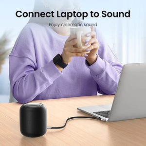 <span class=keywords><strong>Cable</strong></span> de Audio UGREEN de 3.5mm, <span class=keywords><strong>Cable</strong></span> Auxiliar Estéreo con Ángulo Recto de 90 Grados, <span class=keywords><strong>Cable</strong></span> de Audio Macho a Macho Chapado en Oro de 24K para iPhone, iPod, iPad - Product Image 3