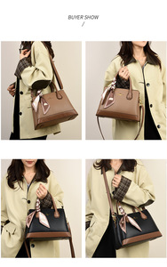 Bolsos de Mano de Cuero PU de Lujo al por Mayor, Bolsos de Solapa para Mujer, Bolsos Casuales para Llevar Bajo el Brazo, Bolsos de Hombro de Color Puro de Moda para Mujer - Product Image 6