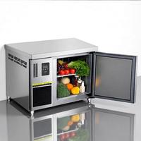 Refrigerador Comercial de Una Puerta, Congelador Bajo Mostrador, Congelador de Acero Inoxidable con Banco de Trabajo, Enfriador Comercial Bajo Mostrador