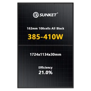 Ithalat plaka güneş çin en iyi 410W 405W 415W tüm siyah asansör fiyat 10 Kw 1000W paneli ei60 satın alma enerji güneş çatı fotovoltaik