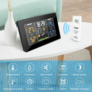 Smart Home Weather <b>Station</b> Radio Controlled Household ABS Plastic Kofig PT201C Easy to Use Weather Forecast <b>Tool</b> - Product Image 6