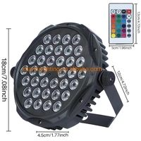 Nouvelles lampes PAR fines à télécommande 3W*36pcs, pleine couleur, vente en gros, éclairage de scène, lumière de discothèque pour mariage, fête, bar