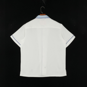 Camicie Estive da Uomo in Twill 100% Cotone di Alta Qualità, Anti-Piega, Traspiranti, con <span class=keywords><strong>Colletto</strong></span> a Contrasto, Vestibilità Ampia e Maniche Corte - Product Image 2