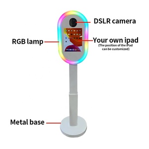 Surface Pro Magic Mirror Photomaton <span class=keywords><strong>Pas</strong></span> <span class=keywords><strong>Cher</strong></span> Écran Tactile Ovale iPad Dslr Photomaton Shell Fête <span class=keywords><strong>De</strong></span> Mariage Événements Photomaton Kiosque - Product Image 2