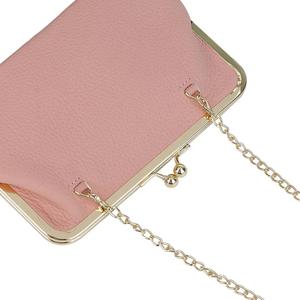 AndoBag Kiss Lock Wallets for Women, Fashion Casual <b>Clutch</b> Wallet Purse, Genuine Leather Mini Chain Crossbody Bag 1843 - Product Image 4
