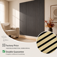 Panneau mural acoustique en fibre de polyester 100% MDF, finition placage, pour usage hospitalier et industriel, haute absorption sonore (NRC 0.8), Guangdong