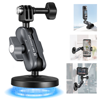 Support pivotant à 360° K&F Concept avec ventouse magnétique universelle à dégagement rapide pour caméra d'action GoPro DJI Insta360