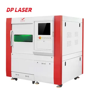 DPE-0606 yüksek hassasiyetli takı aksesuarları Mini CNC Metal plaka Fiber lazer kesim makinesi çalışma alanı 600*600mm