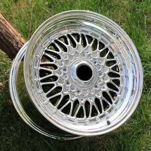 Venta al por mayor de llantas de aleación de diseño cromado de malla profunda personalizadas, llantas de 15, 16, 18 y 19 pulgadas, llanta de coche JDM <span class=keywords><strong>RS</strong></span> - Product Image 4