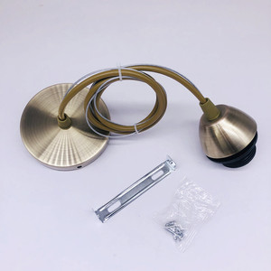 <span class=keywords><strong>Support</strong></span> de lampe à suspension en verre style vis antique <span class=keywords><strong>E27</strong></span> avec fil de suspension 250V, accessoire de suspension au plafond DD-002 - Product Image 4