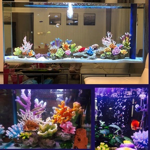 Kleurrijke kunstmatige koraal aquariumplanten van hars, decoratie voor visbakken, landschapsdecoratie - Product Image 3