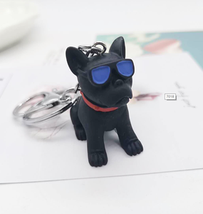Promozionale Simulato cucciolo cuccioli dog occhiali da sole sacchetto della catena chiave del pendente animale creativo del pendente di figura regali all'ingrosso - Product Image 3