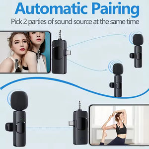 Microphone cravate sans fil miniature professionnel à condensateur omnidirectionnel USB-C avec suppression du bruit pour les interviews, en métal - Product Image 4