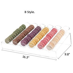 <span class=keywords><strong>Présentoir</strong></span> en acrylique pour macarons, desserts, biscuits, aliments, supports, plateau, étui - Product Image 6
