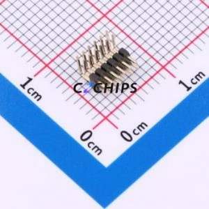 HX PZ1.0-2x6P WZ Pin Header Bent Lead Through Hole,P=1mm Connector ( Pin Structure: 2x6P )( Pitch: 1mm )( Row Spacing: 1mm ) - Product Image 1