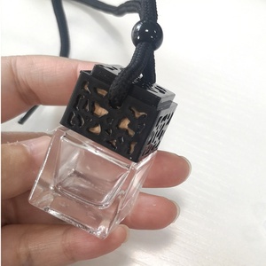Wholesale Hanging Car Perfume Glass Empty Bottles Essential <b>Oil</b> <b>Diffuser</b> Aromatherapy Car Air Freshener Bottle - Product Image 1