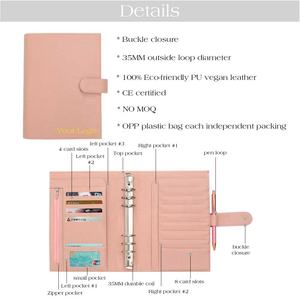 Meilleur vendeur Etsy, portefeuille à anneaux en cuir de lézard A5, avec pochettes pour argent, pour couverture de planificateur, album <span class=keywords><strong>photo</strong></span> - Product Image 5