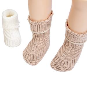 Chaussons pour bébé en coton tricoté de haute qualité unisexe, bas d'hiver pour nouveau-nés, 0-12 mois, vente en gros, mignons, dessin animé, blanc <span class=keywords><strong>beige</strong></span>, printemps - Product Image 3