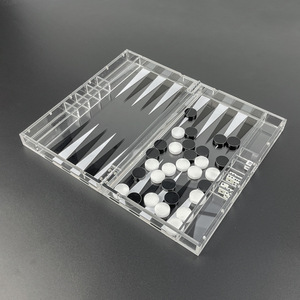 Luxury Plastic <strong>Backgammon</strong> Set Magnetic Folding <strong>Board</strong> with Storage Case Portable Strategy Game - Product Image 3
