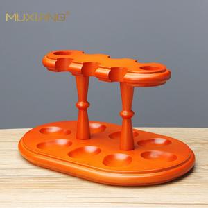 Muxiang Wood <b>Pipe</b> <b>Stand</b> 8 Position Solid Wood Holder For Smoking <b>Pipes</b> Durable - Product Image 4