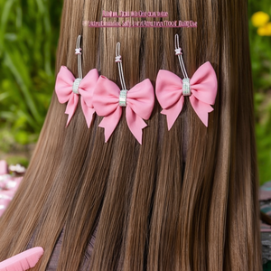Peigne à queue en ruban pour filles avec nœud décoratif, outil de coiffure en plastique souple pour usage quotidien - Product Image 3