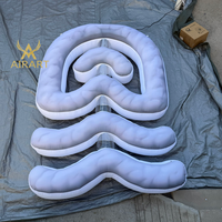 Modèle de poisson gonflable personnalisé mignon pour la décoration de fête sur le thème des dessins animés, ballon de poisson gonflable en tissu Oxford avec souffleur