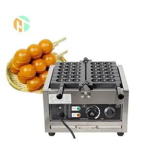 China Factory Bubble Skewer Waffle Stick Machine 6 PCS Taiyaki Octopus Balls Snack Commercial Machine