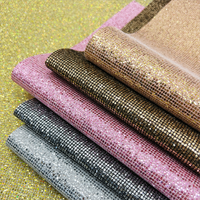 Cuir synthétique brillant de paillettes d'unité centrale T/C support tissu cuir de paillettes pour chaussures sacs arc artisanat