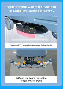 เครื่องขัดพื้นแบ<span class=keywords><strong>บน</strong></span>ั่งขับ แบตเตอรี่ในตัว อุปกรณ์ทำความสะอาดพื้นอัตโนมัติสำหรับพื้นที่ขนาดใหญ่ - Product Image 4