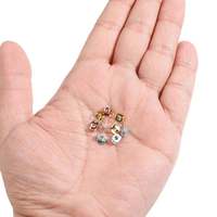 Gaovo – Clous d'oreilles papillon en acier inoxydable plaqué or 18 carats, accessoires de fabrication de bijoux pour remplacement des clous d'oreilles