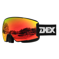 Lunettes de ski à verres toriques de haute qualité avec logo personnalisé lunettes de ski style lunette système magnétique lunettes de neige lunettes de soleil de snowboard d'hiver