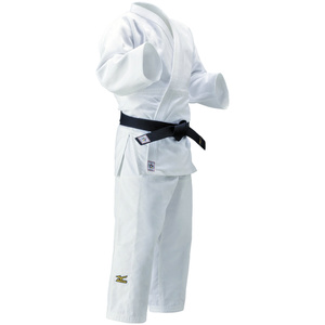 Kimono de judo unisexe personnalisé de haute qualité en coton et polyester <span class=keywords><strong>MZN</strong></span> 750g blanc modèle IJF MGi - Product Image 5