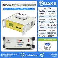 Alat Ukur Aktivitas Air Huake HD-3A 220V 0~50C Layar LCD Akurasi 0.5 Proteksi IP67 Garansi 1 Tahun untuk Laboratorium Rumah Sakit Makanan