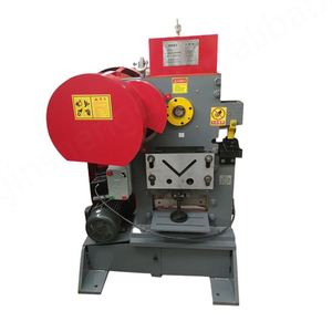 Multi-Functional Hydraulic Press for Metal Sheet Angle Steel Cutting <b>Punching</b> Shearing Notching Durable Ironworker <b>Machine</b> - Product Image 1